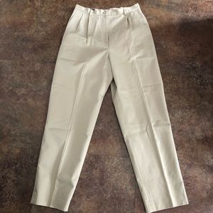Lands End Pants Size 10 Tall Beige Chino 71005